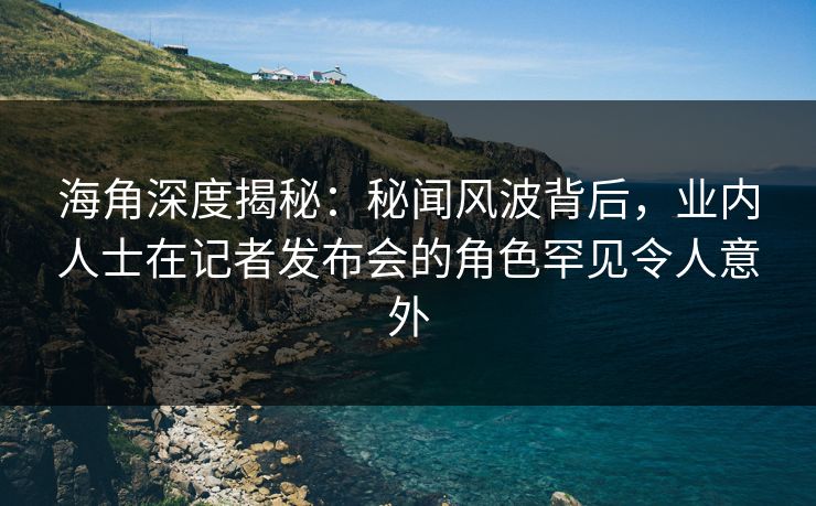 海角深度揭秘：秘闻风波背后，业内人士在记者发布会的角色罕见令人意外